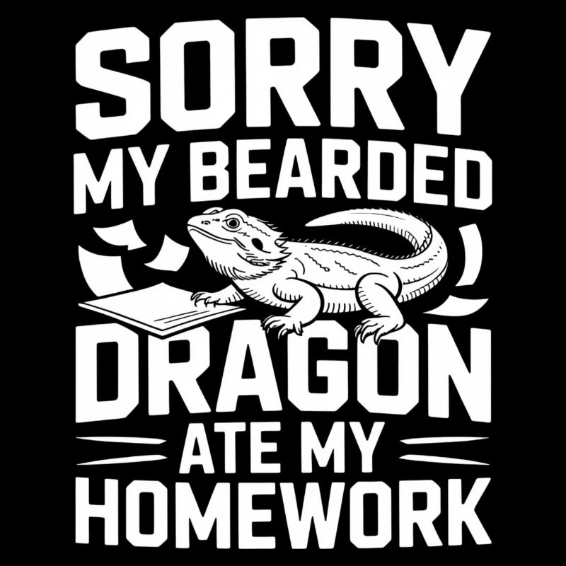 My Bearded Dragon Ate My Homework! Reptile Lover