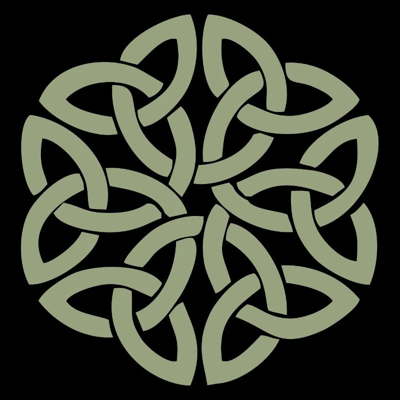Entrelacement circulaire du nœud celtique