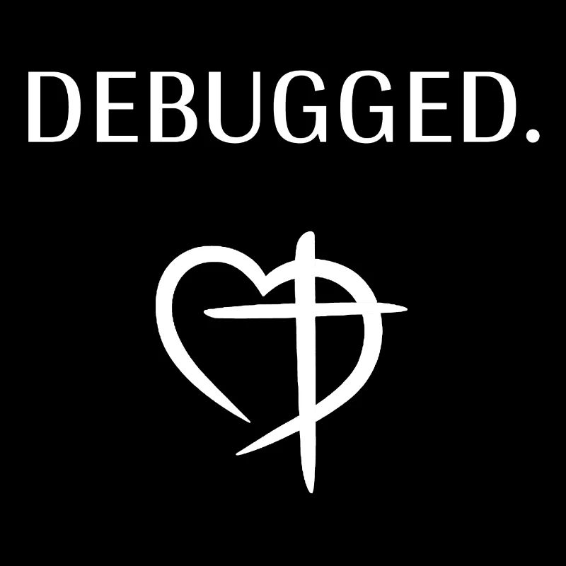 DEBUGGED - Frontprint (weiss)