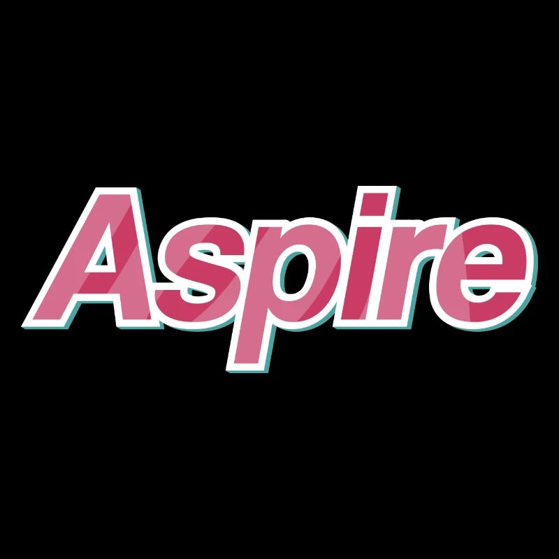 Design typographique Aspire