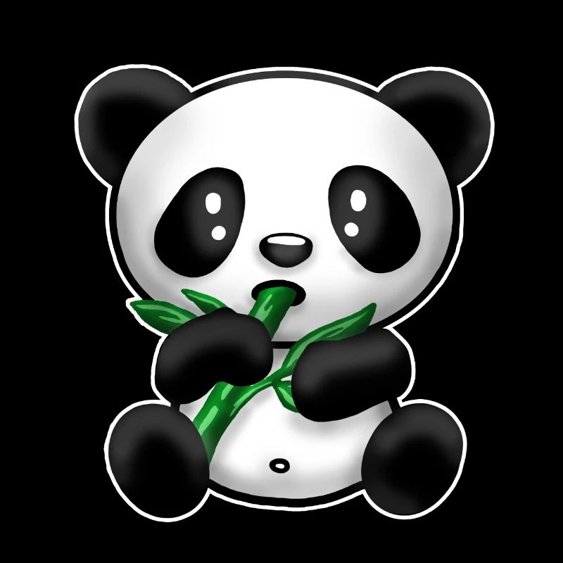 Panda avec du bambou