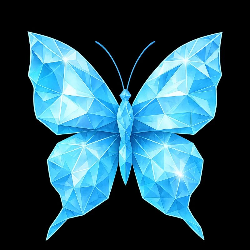 Diamond Butterfly | Geometric elegance