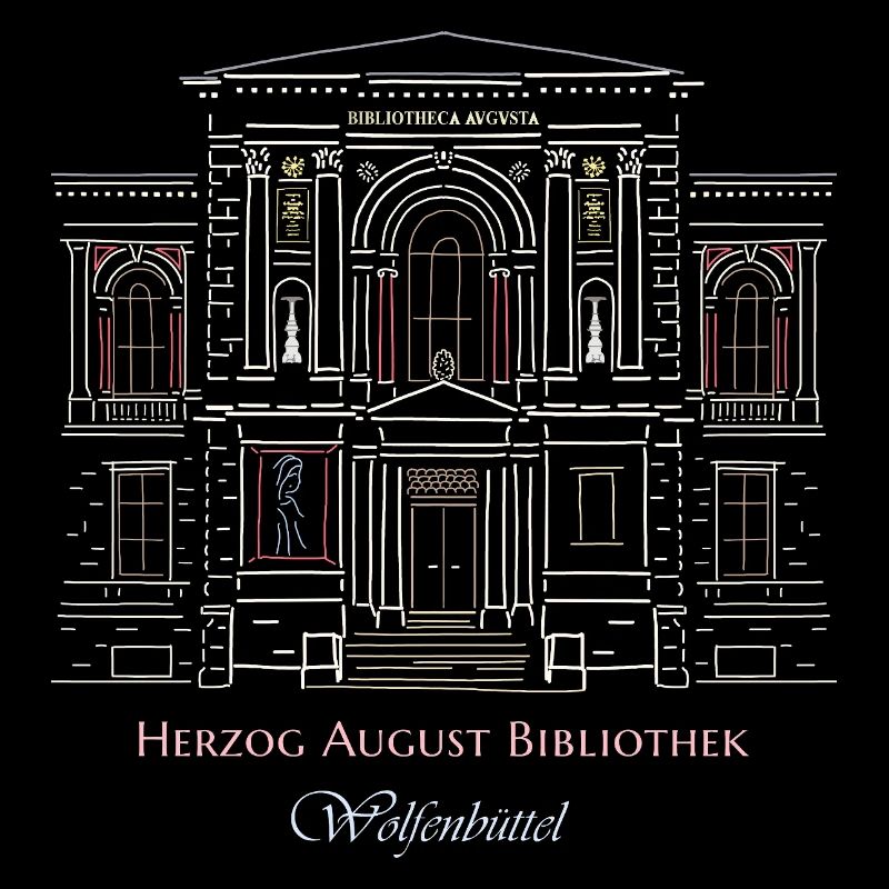 Wolfenbüttel, library hand-drawn