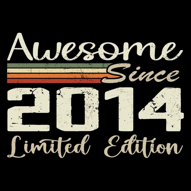 Anniversary 10 Years Vintage 2014 Gift 2014