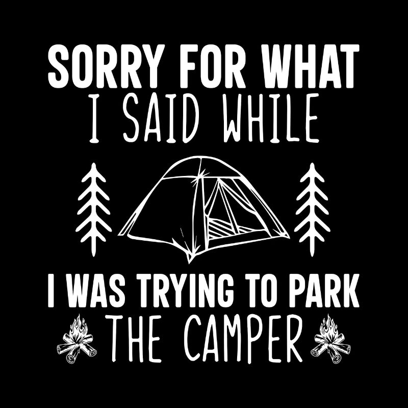 Cooler Camping Spruch Geschenkidee