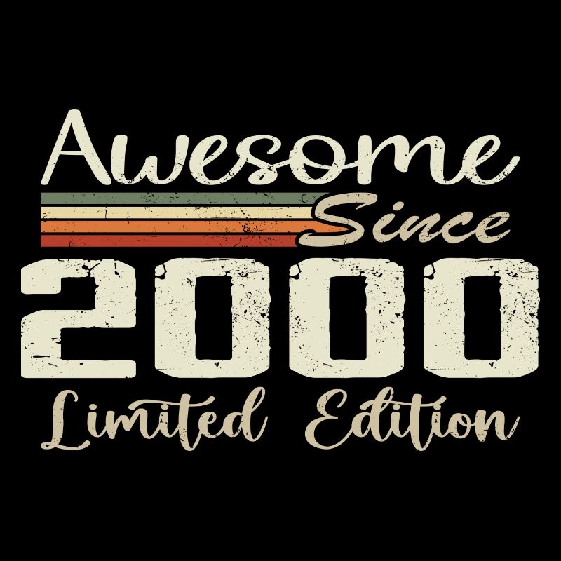 Birthday 24 Years Vintage 2000 Gift 2000