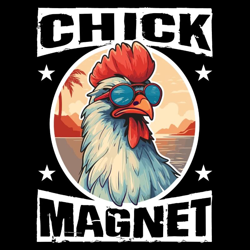 Vacances Sun Beach Mer Poulets célibataires Coq de poulet