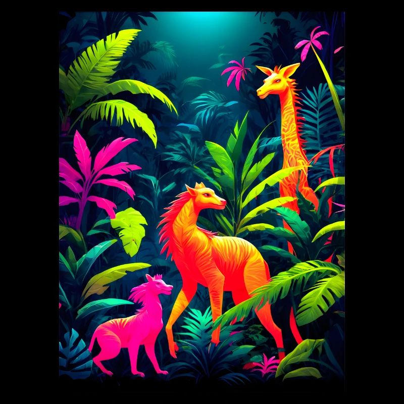 Fluorescent Jungle Dance Party