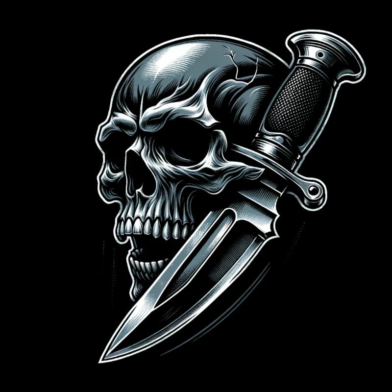Shadow Strike: Skull Pierced by Dagger