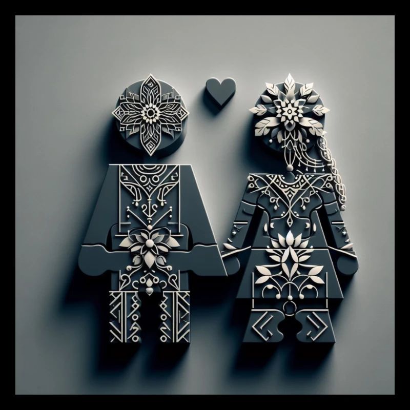 Couple hand in hand