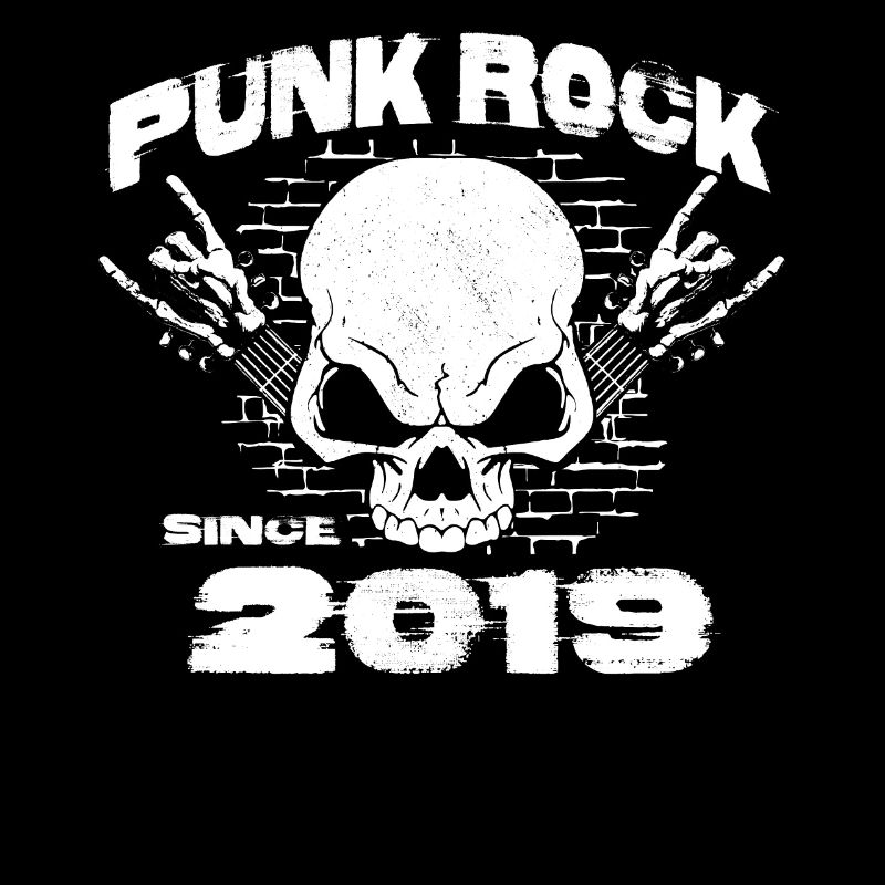 Punk Rock Since 2019 - Skull Rock Hands 5th