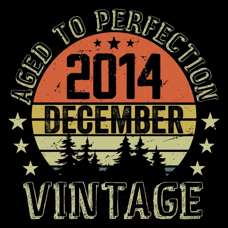 Retro Geburtstagsgeschenk - Geboren im Dezember 2014