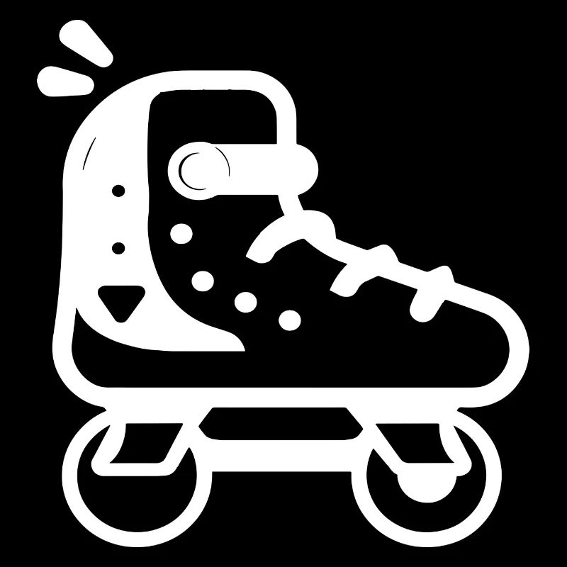 Rollschuhe Cartoon Stil