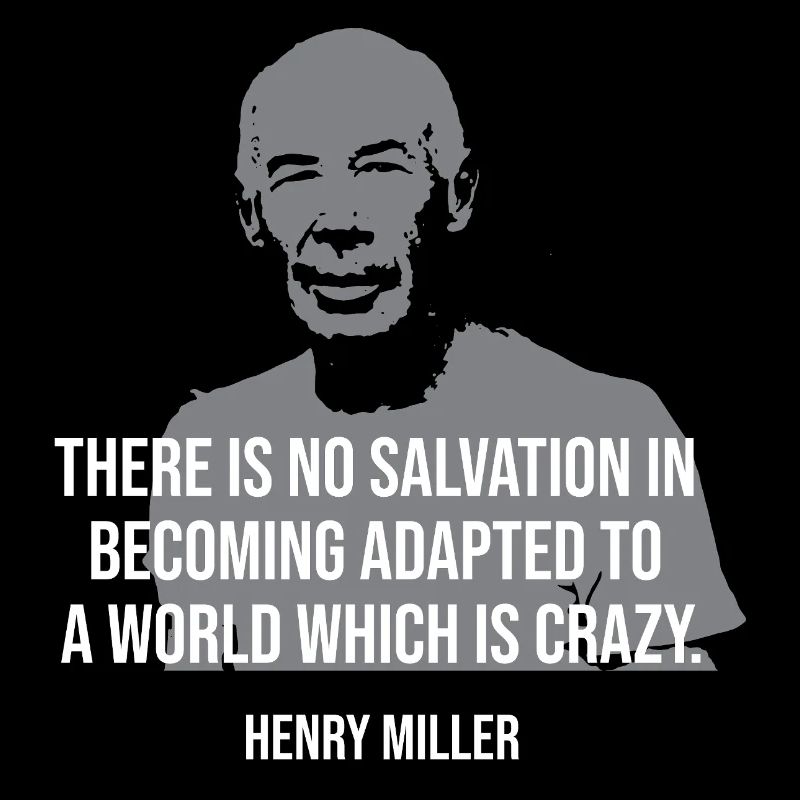 Citation de Henry Miller Tee