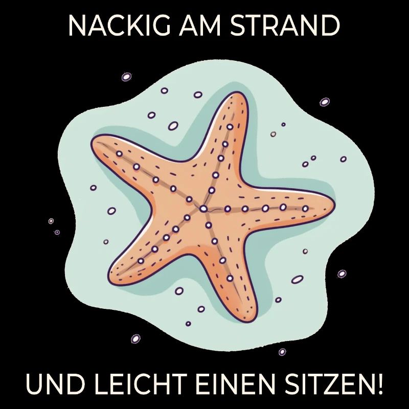 Nus sur la plage – Drôle d’expression étoile de mer