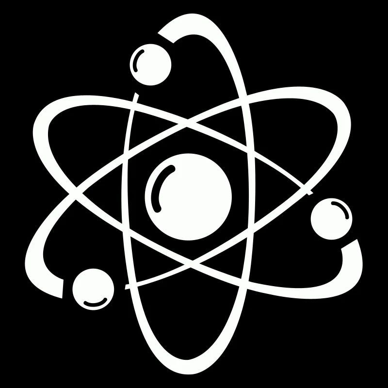 Atomic Model Line Art