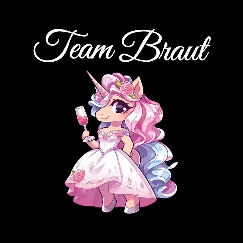 Team Braut Einhorn