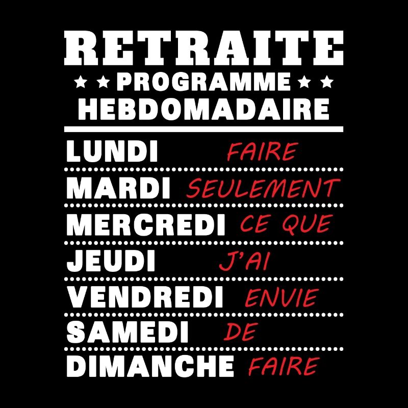 Retraite programme hebdomad retraite rigolo