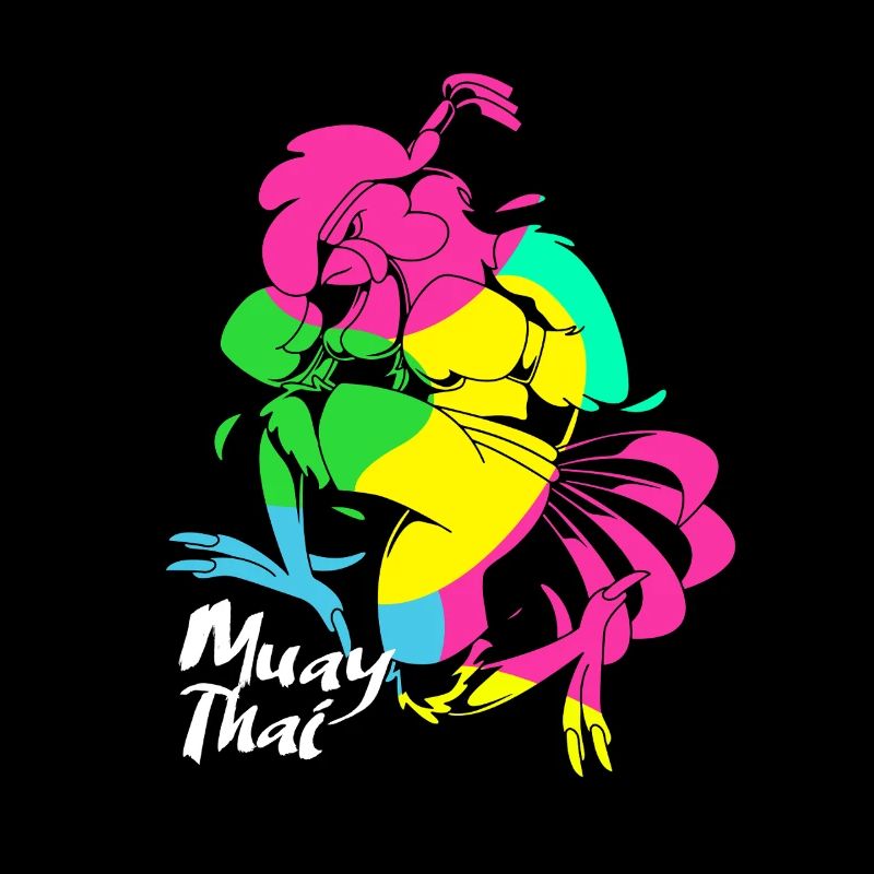 Muay thai kickboxer kickboxing boxe thaïlandaise