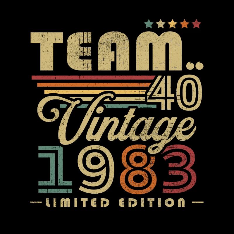 Vintage 1983 Retro Geburtstagsgeschenk 40 Jahre