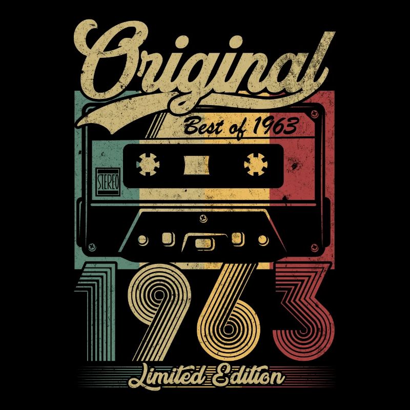Vintage Anniversaire 1963 Cassette Rétro