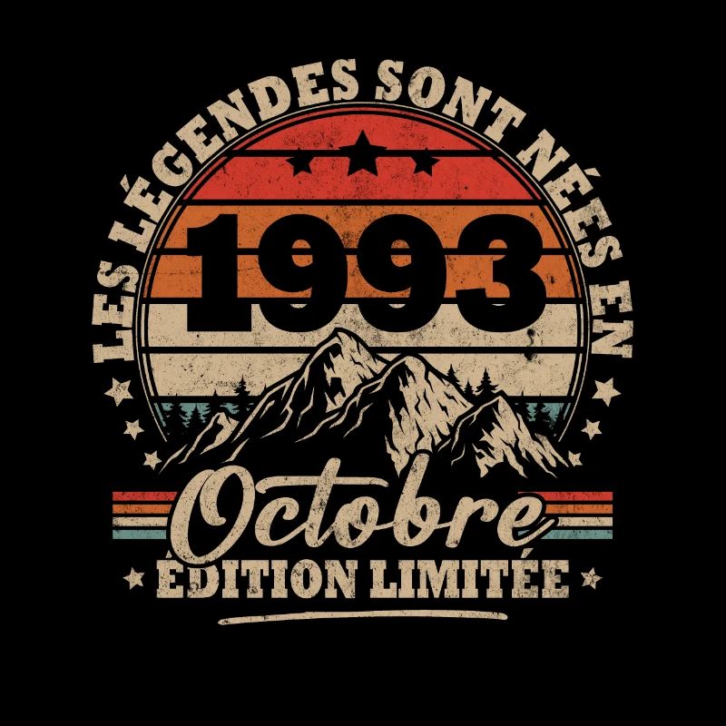 Vintage-Geburtstagsgeschenk geboren im Oktober 1993