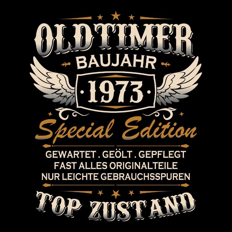 Oldtimer Baujahr 1973 Jahrgang Geburtstag Geschenk