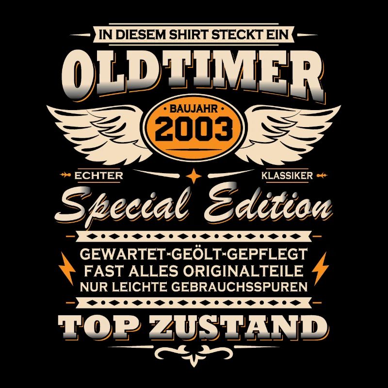 Oldtimer Baujahr Jahrgang 2003 Geburtstag Geschenk