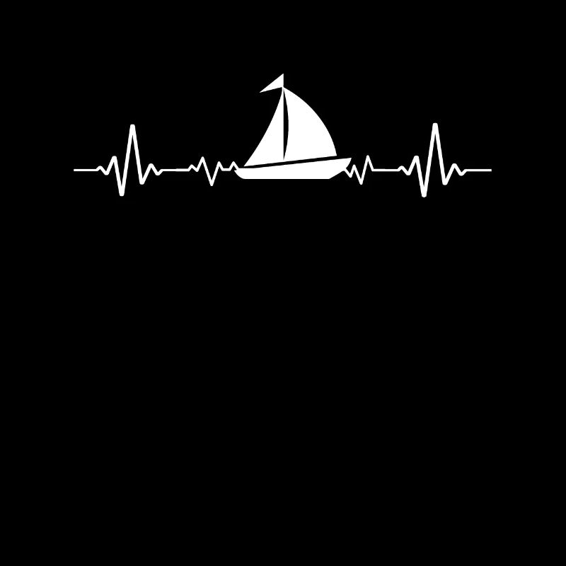 Sailing Boat Heartbeat Sailboat