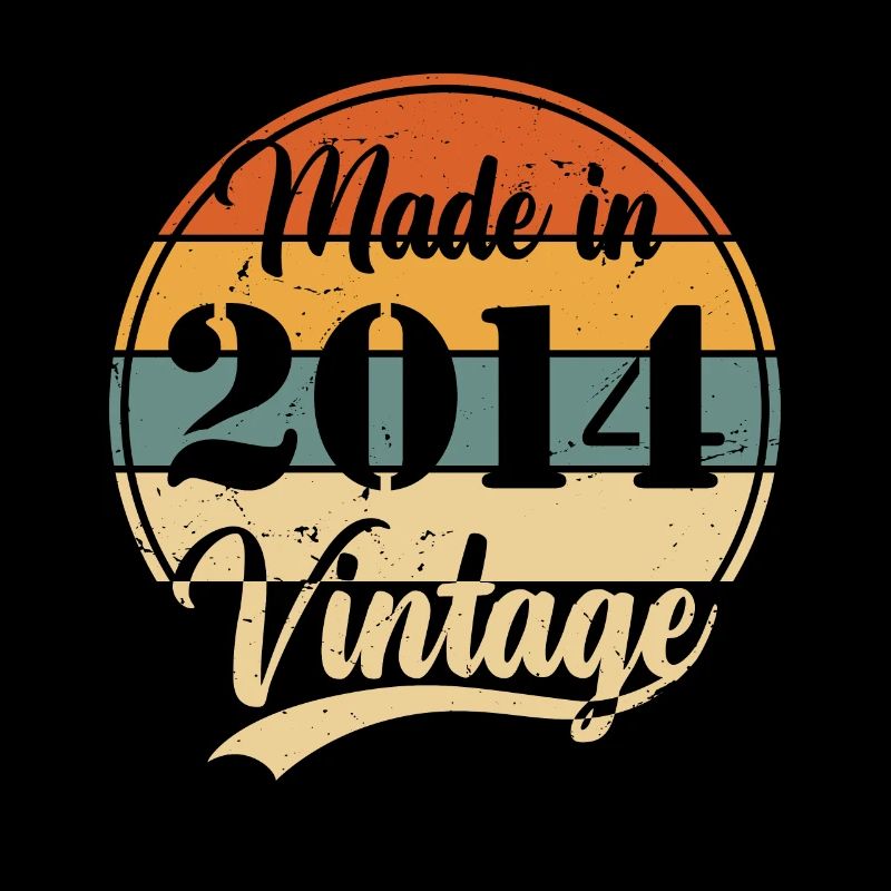 Vintage 2014 Birthday Gift 10 Years
