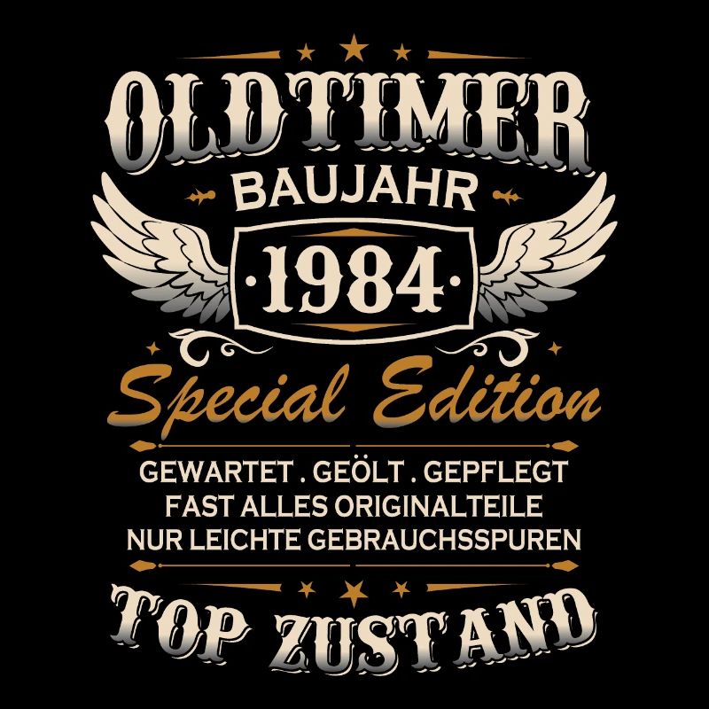 Oldtimer Baujahr 1984 Jahrgang Geburtstag Geschenk