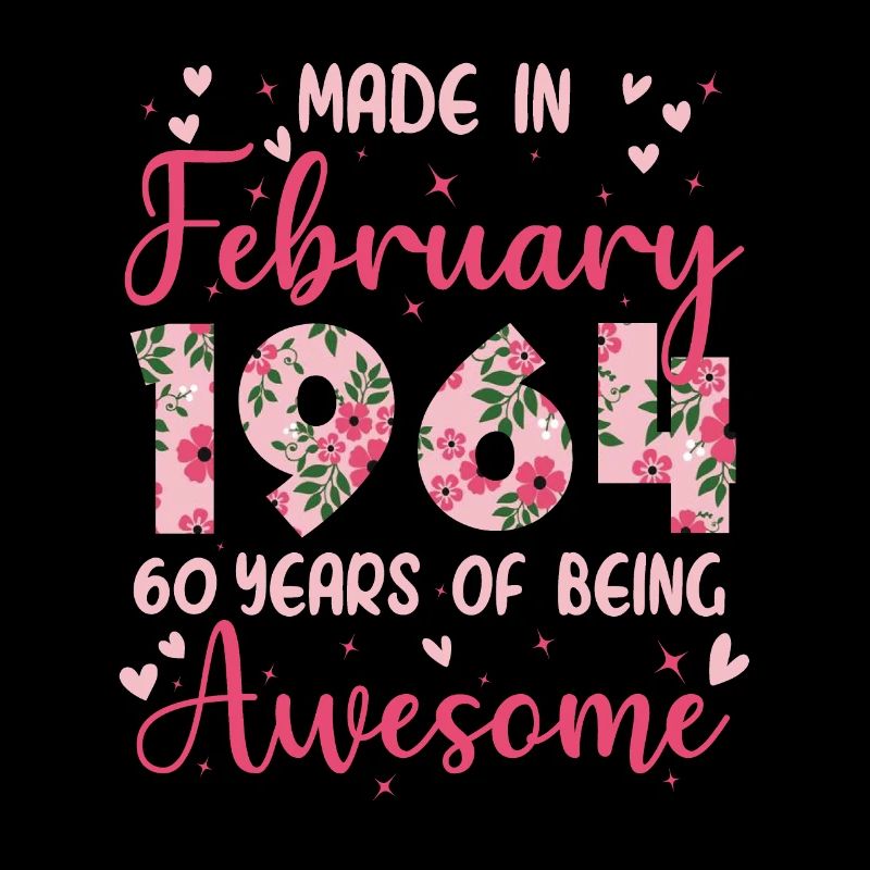 February 1964 60th Anniversary Gift for Wife