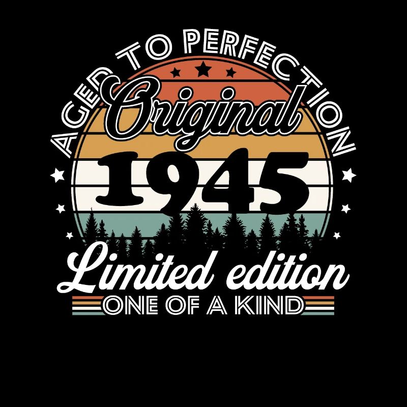 Original 1945 Vintage Geschenk zum 80. Geburtstag