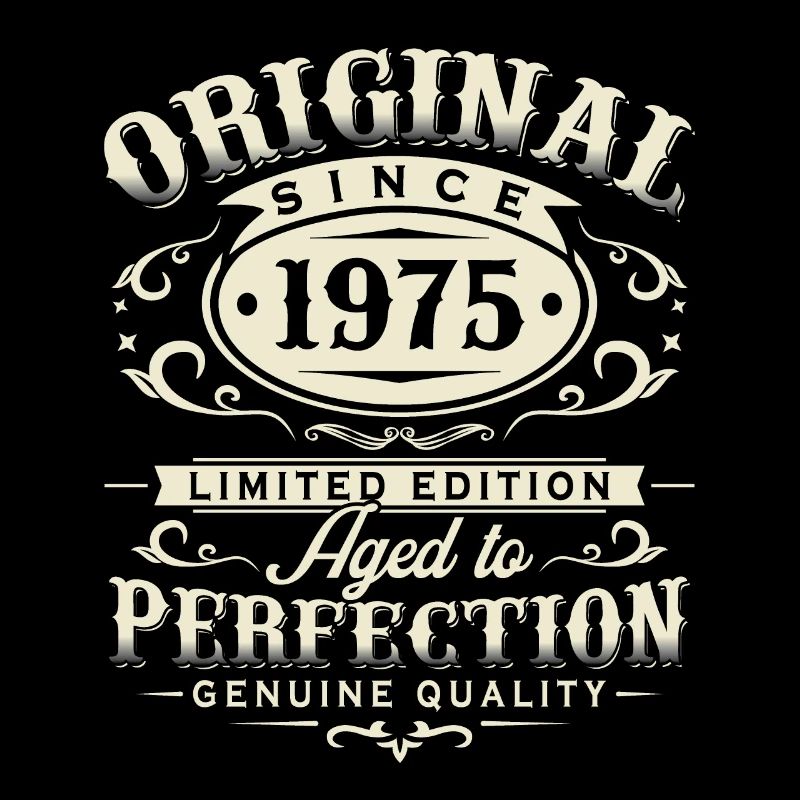 Original 1975 Vintage Rétro Cadeau d’anniversaire
