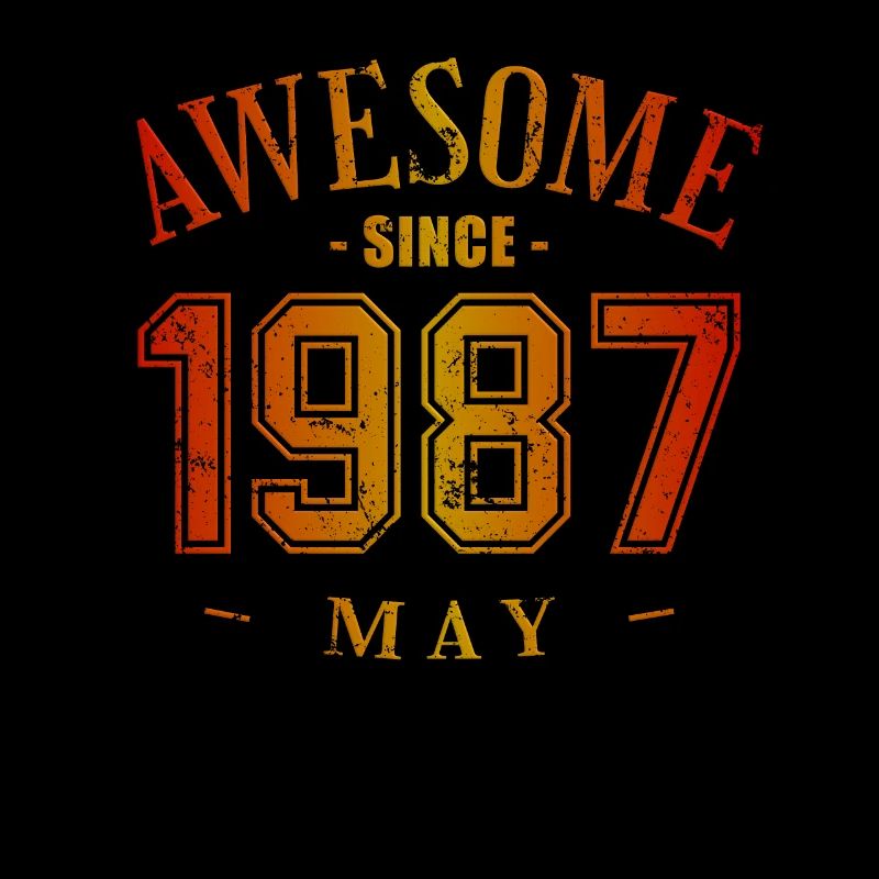 May 1987 - Birthday in May Awesome