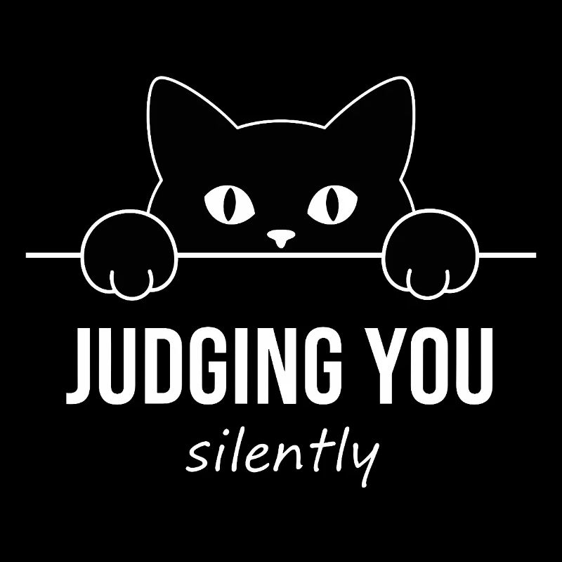 Judging You Silently - Lustiges Katzen