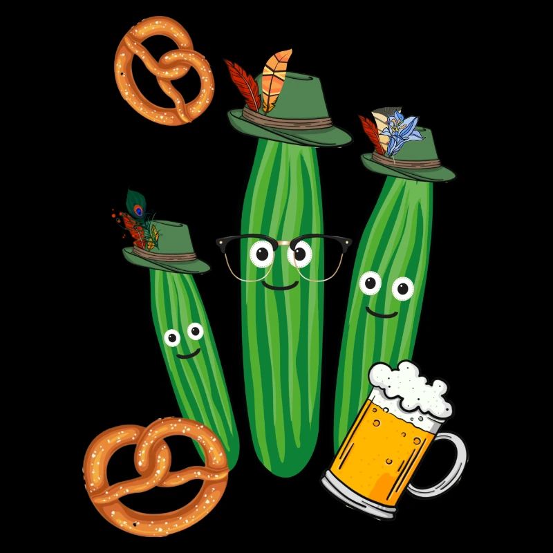 Concombre,Concombre de fête,Bière, o’zapft est,bière,Bretzel