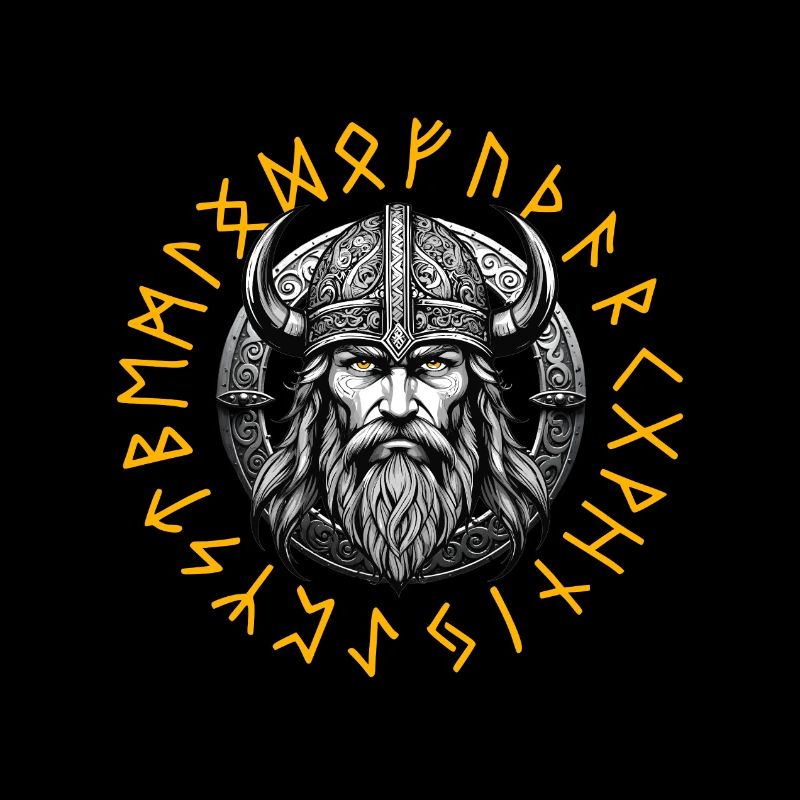 Viking Warrior Valhalla Runic Circle