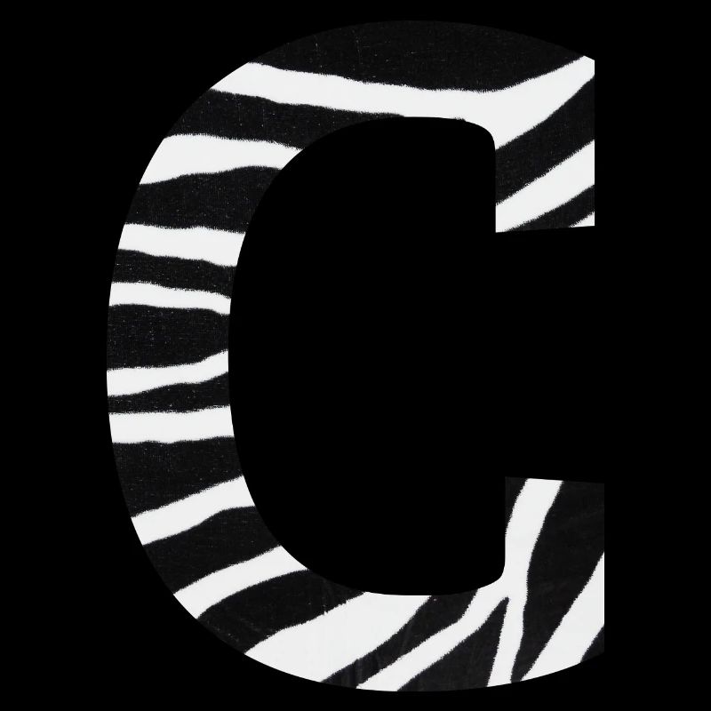 Buchstabe c zebra