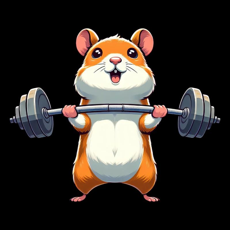 Hamster Power-Training: Hantelheben im