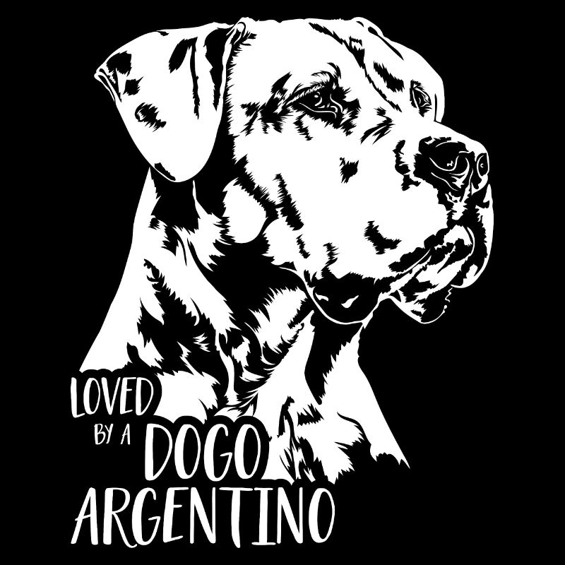Loved by a Dogo Argentino Hundespruch Wilsigns