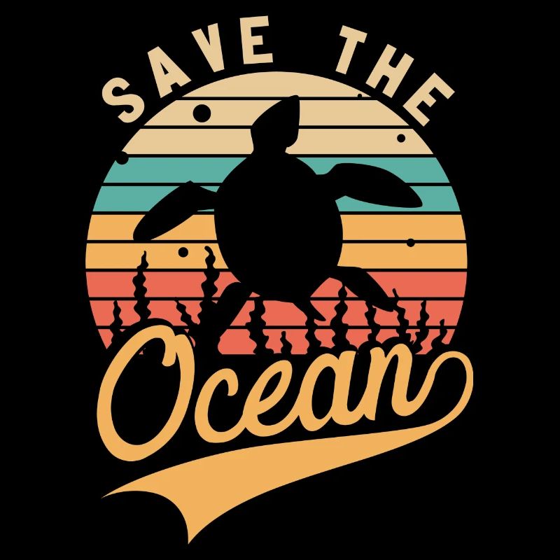 Save the Ocean Gardez le plastique de la mer libre