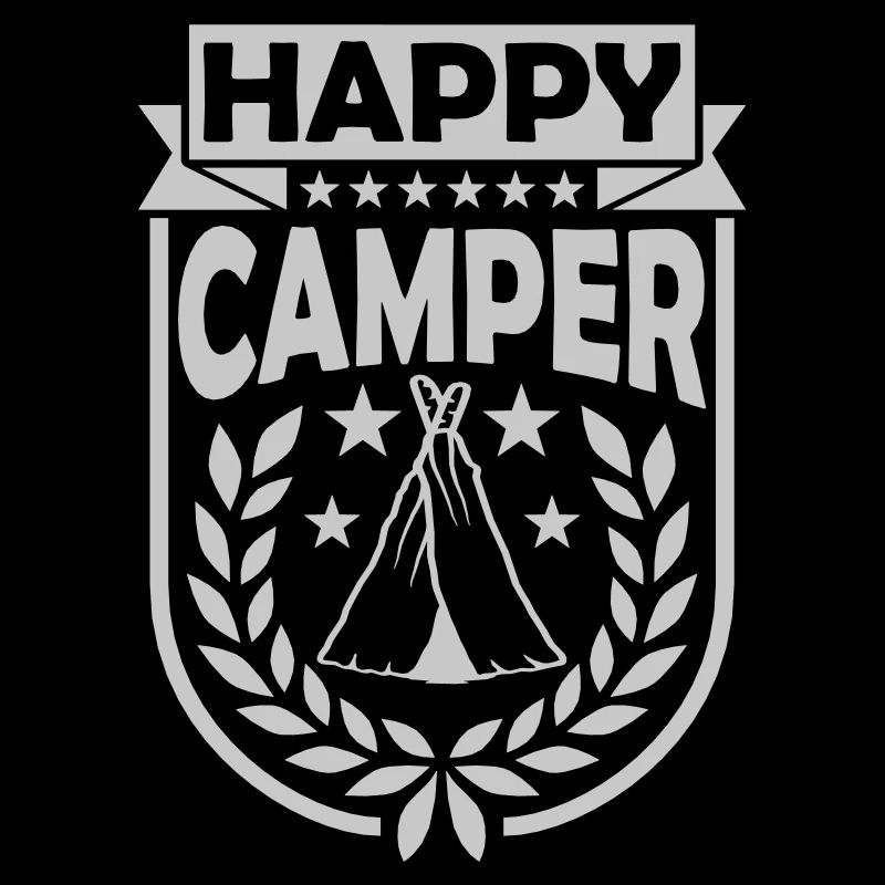 Tent Happy Camper Logo