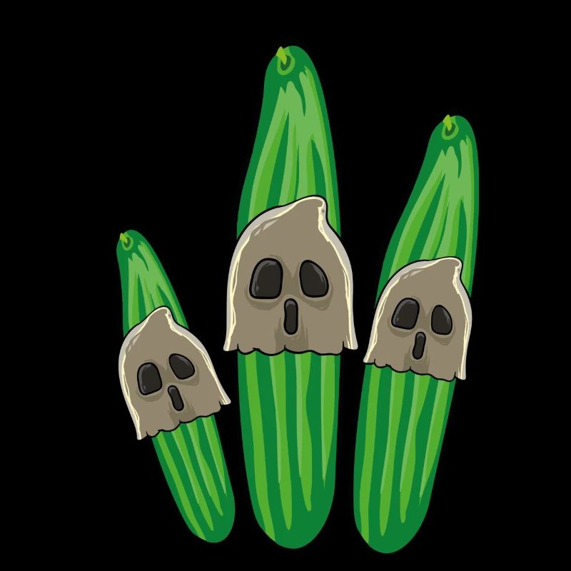 ghost cucumbers,cucumbers, ghosts, halloween