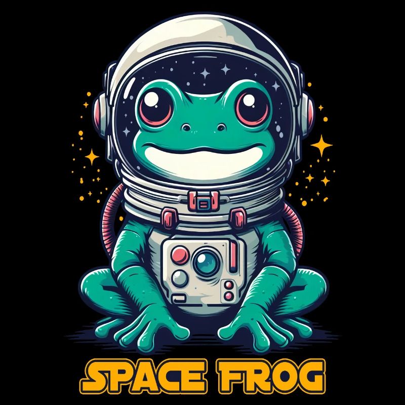 Grenouilles de l’espace Crapaud Astronaute Costume Astronomie Drôle