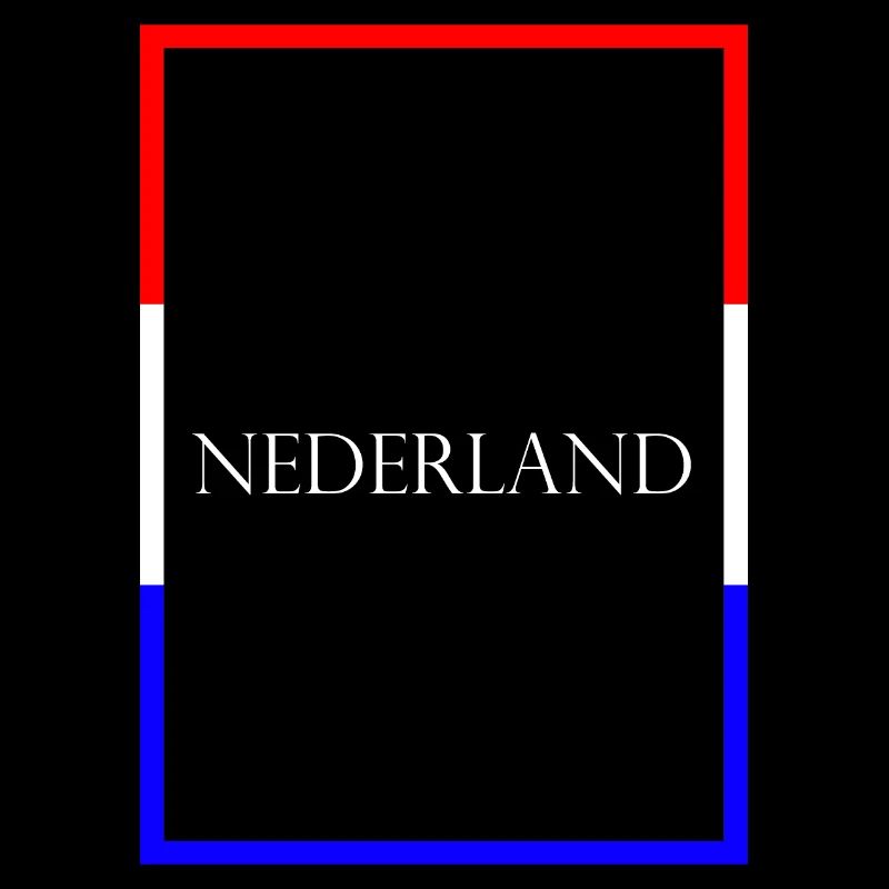 Pays-Bas Neterland, Drapeau de lettrage de déclaration