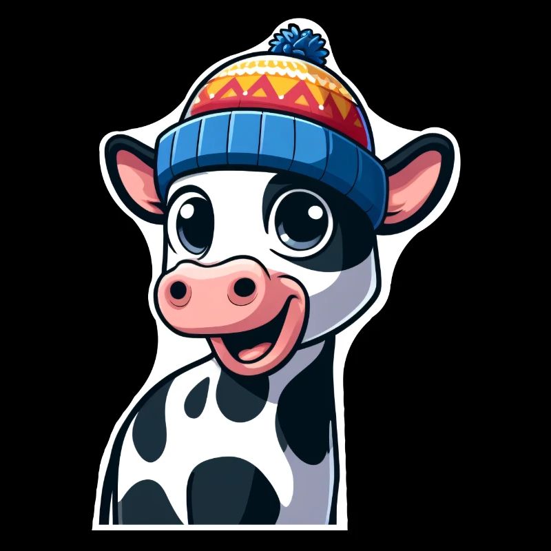 Calf with cap