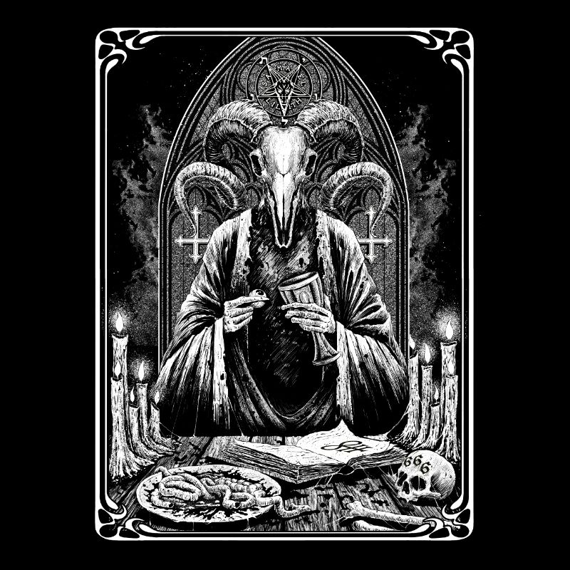 Satanic Occult Dark Art Devil 666 Pentagram