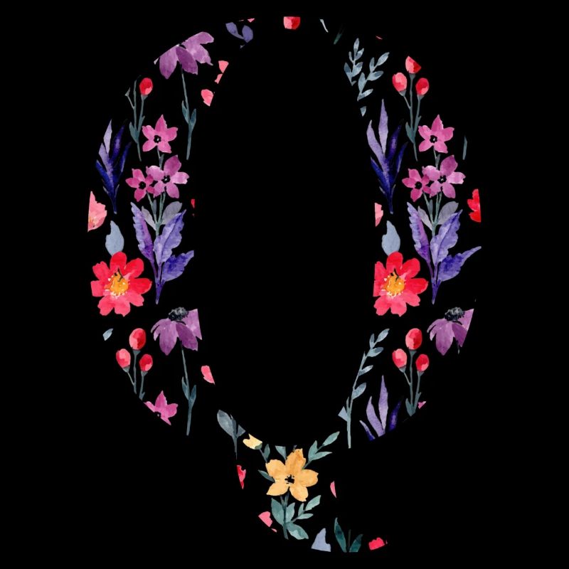 Personalisierter floraler Q-Brief - Geschenkidee