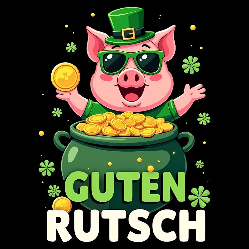 Silvester - Glücksschwein Neujahr